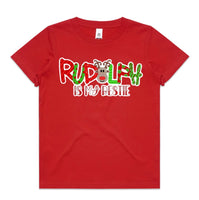 Rudolph Is My Bestie AS Colour Kids Staple Tee