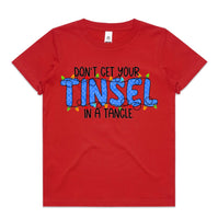 Don’t Get Your Tinsel In A Tangle AS Colour Youth Staple Tee