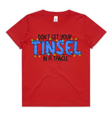 Don’t Get Your Tinsel In A Tangle AS Colour Kids Staple Tee