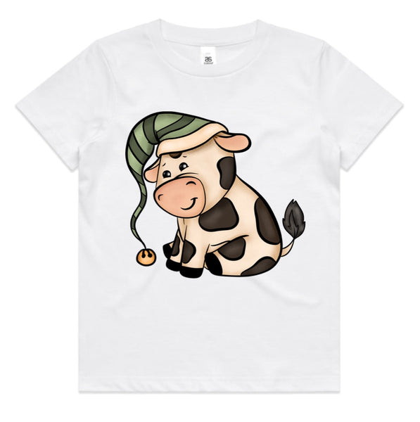 Baby Jersey Christmas Cow AS Colour Youth Staple Tee