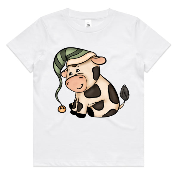 Baby Jersey Christmas Cow AS Colour Kids Staple Tee