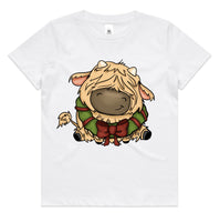 Baby Highland Cow with Wreath AS Colour Youth Staple Tee