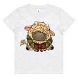 Baby Highland Cow with Wreath AS Colour Youth Staple Tee