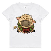 Baby Highland Cow with Wreath AS Colour Kids Staple Tee