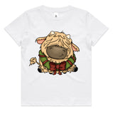 Baby Highland Cow with Wreath AS Colour Kids Staple Tee