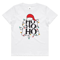 Ho Ho Ho Christmas Lights AS Colour Kids Staple Tee