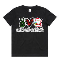 Peace Love Christmas AS Colour Youth Staple Tee