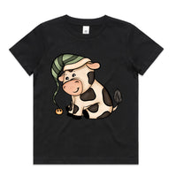 Baby Jersey Christmas Cow AS Colour Kids Staple Tee