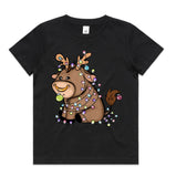 Baby Bull Reindeer with Lights AS Colour Kids Staple Tee