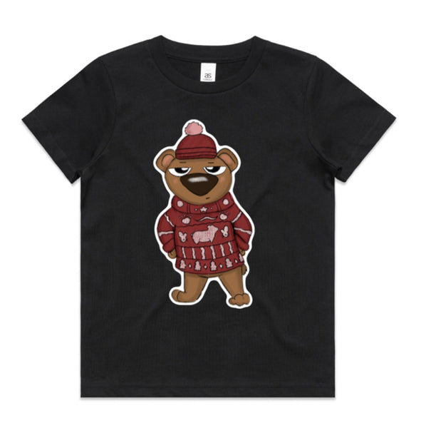 Ugly Sweater Crew Bear AS Colour Youth Staple Tee