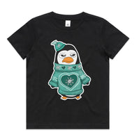 Ugly Sweater Crew Penguin AS Colour Kids Staple Tee