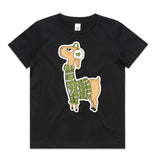 Ugly Sweater Crew Llama AS Colour Kids Staple Tee