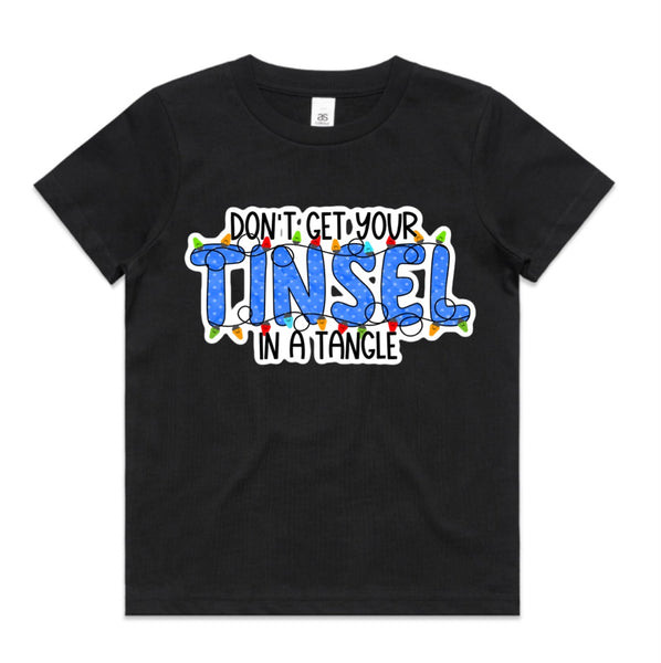 Don’t Get Your Tinsel In A Tangle AS Colour Kids Staple Tee