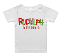 Rudolph Is My Bestie AS Colour Wee Tee