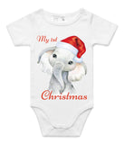 My First Christmas Elephant AS Colour Onesie