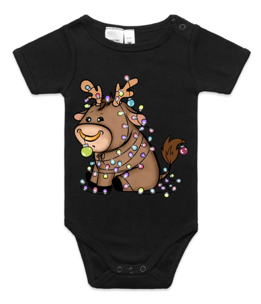 Baby Bull with Lights AS Colour Onesie