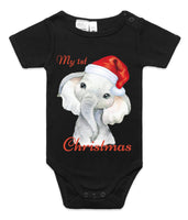 My First Christmas Elephant AS Colour Onesie