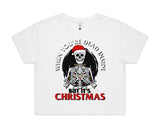 Dead Inside But It’s Christmas AS Colour Women’s Crop Tee