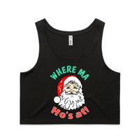 Where Ma Ho’s At AS Colour Women’s Crop Singlet