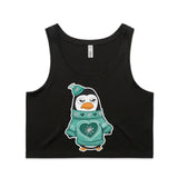 Ugly Sweater Crew Penguin AS Colour Women’s Crop Singlet