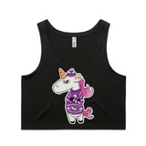 Ugly Sweater Crew Unicorn AS Colour Women’s Crop Singlet