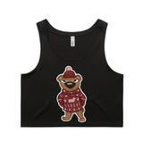 Ugly Sweater Crew Bear AS Colour Women’s Crop Singlet