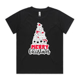 Merry Christmas Cats AS Colour Women’s Cube Tee