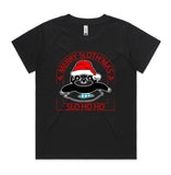 Merry Slothmas AS Colour Women’s Cube Tee